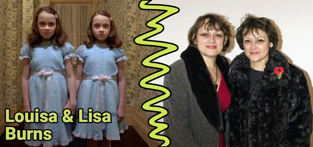 Grady Twins – The Shining (1980) - Louisa and Lisa Burns - 10 Horror Kids - Then and Now