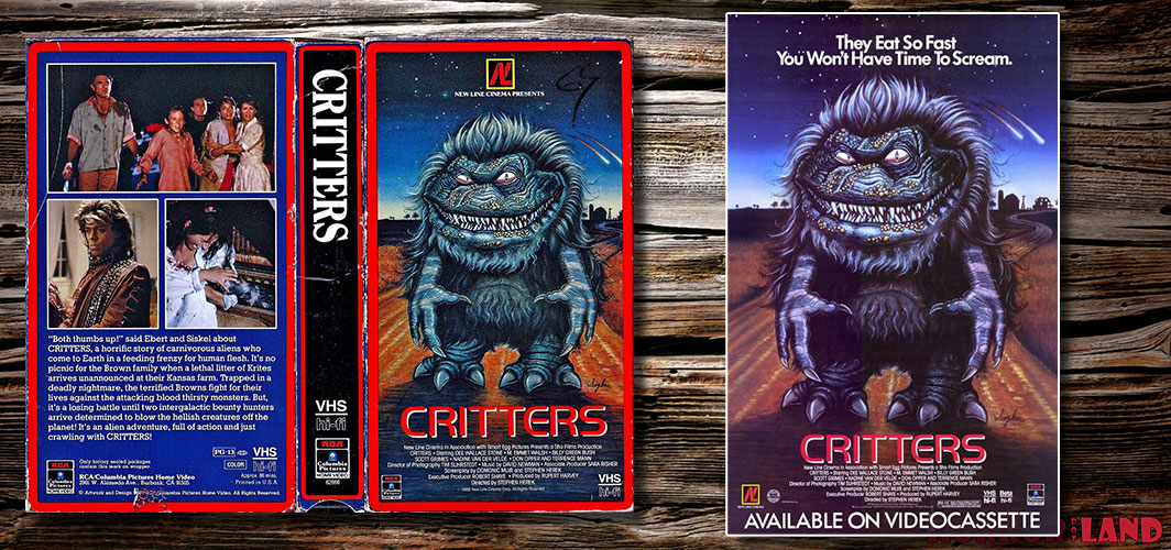 The Ultimate Guide To 80’s VHS Box Art That Scared You - The Creature on Show – Critters (1986) – Horror Land