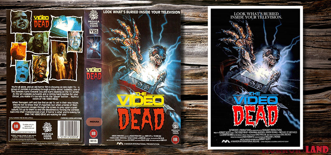 The Ultimate Guide To 80’s VHS Box Art That Scared You - Showing off the BIG SCENE Illustrated - The Video Dead (1987) – Horror Land