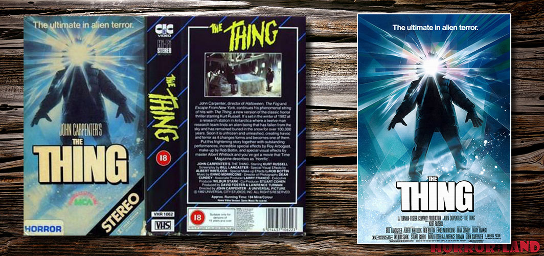 The Ultimate Guide To 80’s VHS Box Art That Scared You - Non Film Related – The Thing (1982) - The Kindred (1987) - Horror Land