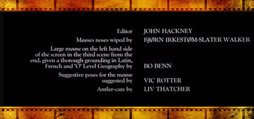 1 – Monty Python and the Holy Grail (1975) - The Møøse Credits - Top 20 Crazy Credits in Films - Horror Land